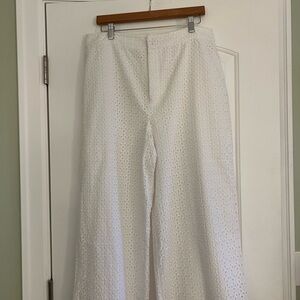 Elegant White Wide Leg Pants